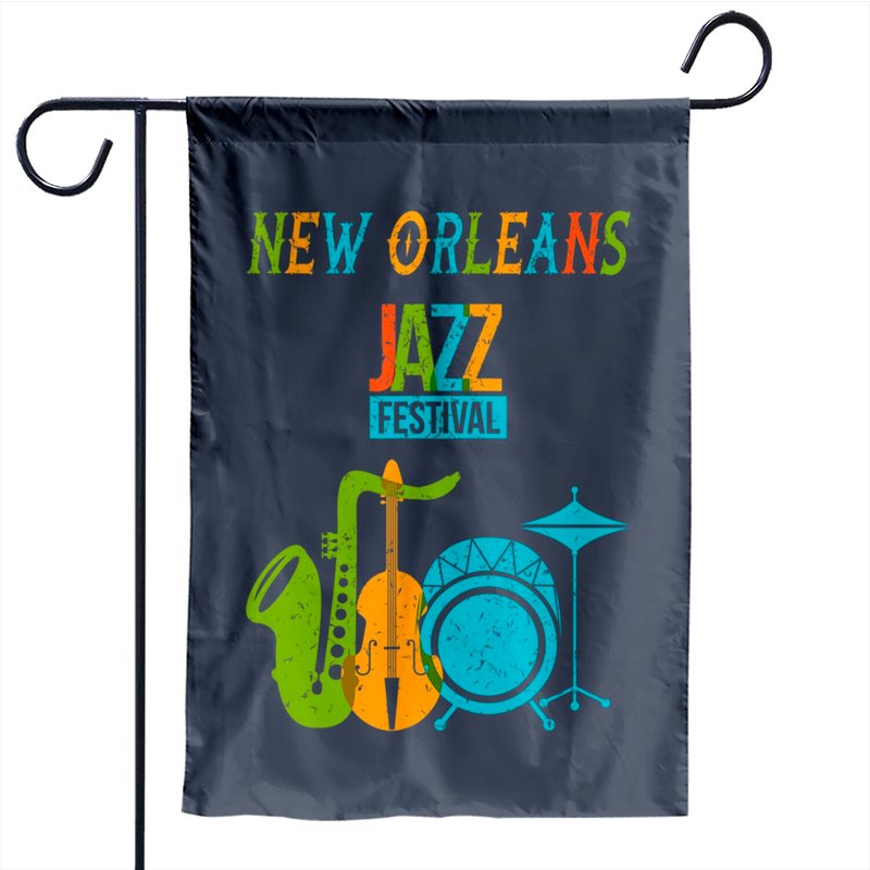Drapeau de jardin Festival de Jazz de la Nouvelle-Orléans — Drapeaux décoratifs