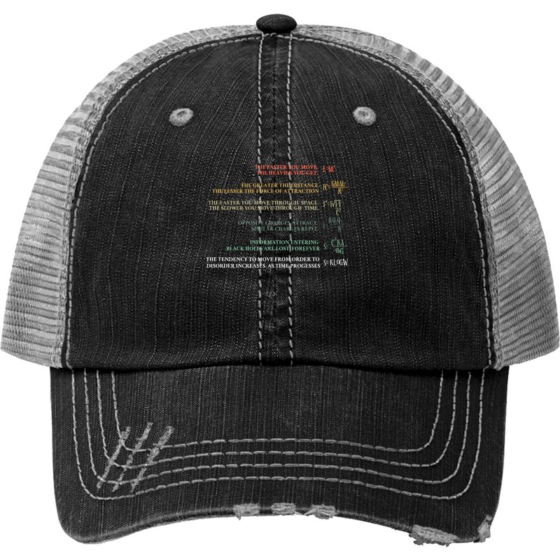 Casquette Trucker Formules de Science et de Physique