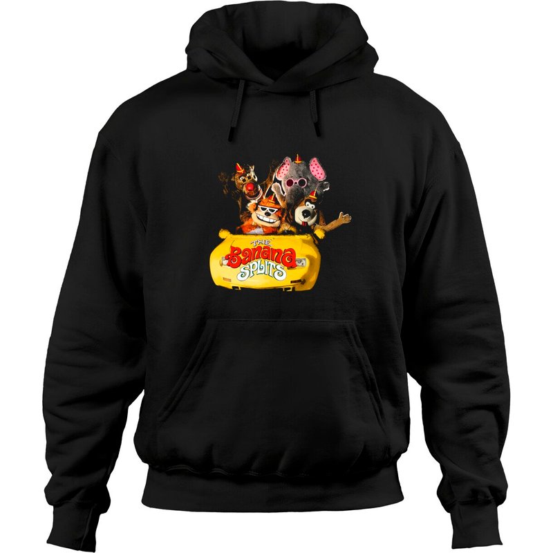 Hoodie Unisexe Noir The Banana Splits — Sweats à capuche pour hommes