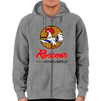 Hoodie Zippé Roscoe's House of Chicken Waffles pour Unisexe — Sweats à capuche pour hommes