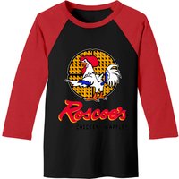 T-shirt de baseball pour hommes Roscoe's House of Chicken Waffles Noir/Rouge