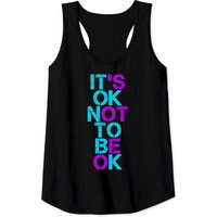 Mental Health It's Ok Not To Be Ok Teal & Purple Vintage Tank Tops — Mens T Shirts