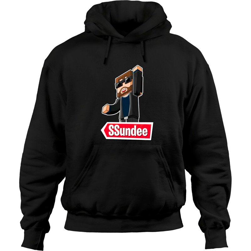 Hoodie Unisexe Noir Sundee Ssundee — Sweats à capuche pour hommes