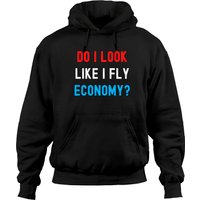 Est-ce que j'ai l'air de prendre l'économie? Hoodies USA usé — Sweats à capuche pour hommes
