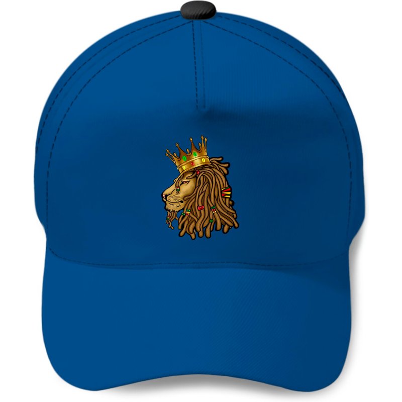 Casquette Rasta Lion Avec Couronne - Design Dreadlocks — Casquette de baseball