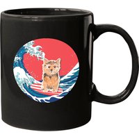 Mug Cadeaux Norfolk Terrier - Design Vagues de l'Océan