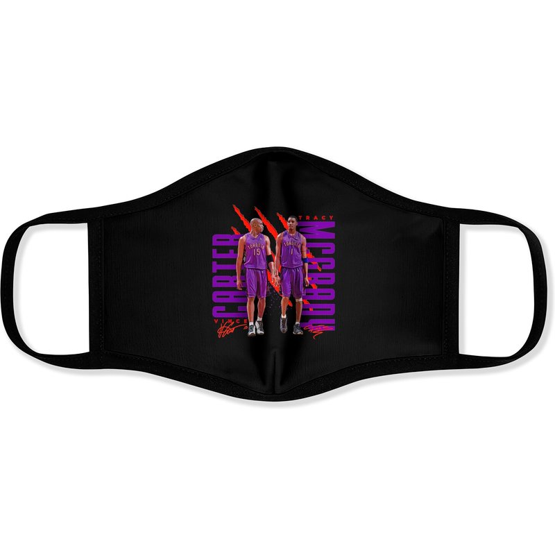 Masques de visage Carter X Mcgrady Toronto Raptors — Masques en tissu