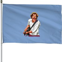 Jimmy Buffett House Flags by Paul Cemmick - Double-Sided Print