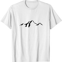 Mountain Scenery Black T-Shirt for Men — Mens T Shirts