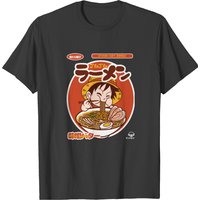 Luffy Chibi Eating Ramen T-Shirt for Men — Mens T Shirts