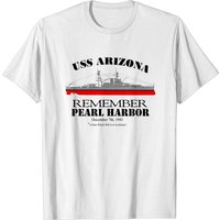 T-shirt USS Arizona - Souvenir de Pearl Harbor pour hommes — T-shirts pour hommes