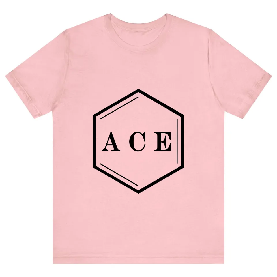 Ace Logo T-Shirt for Men in Ash — Mens T Shirts