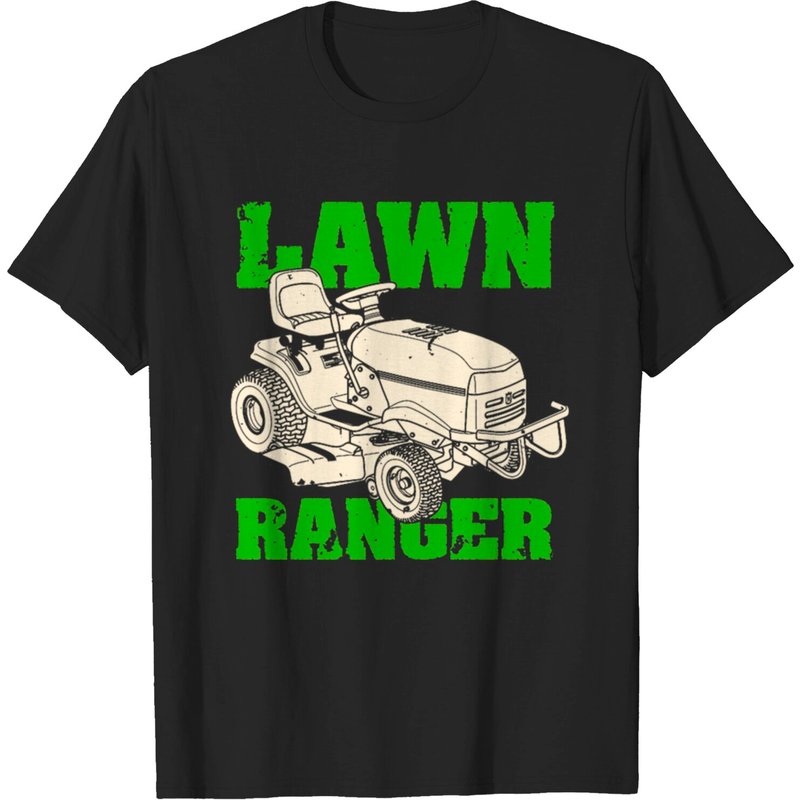 T-shirt Lawn Ranger pour Hommes - Noir — T-shirts pour hommes