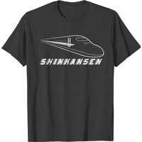 T-shirt Shinkansen pour hommes en noir