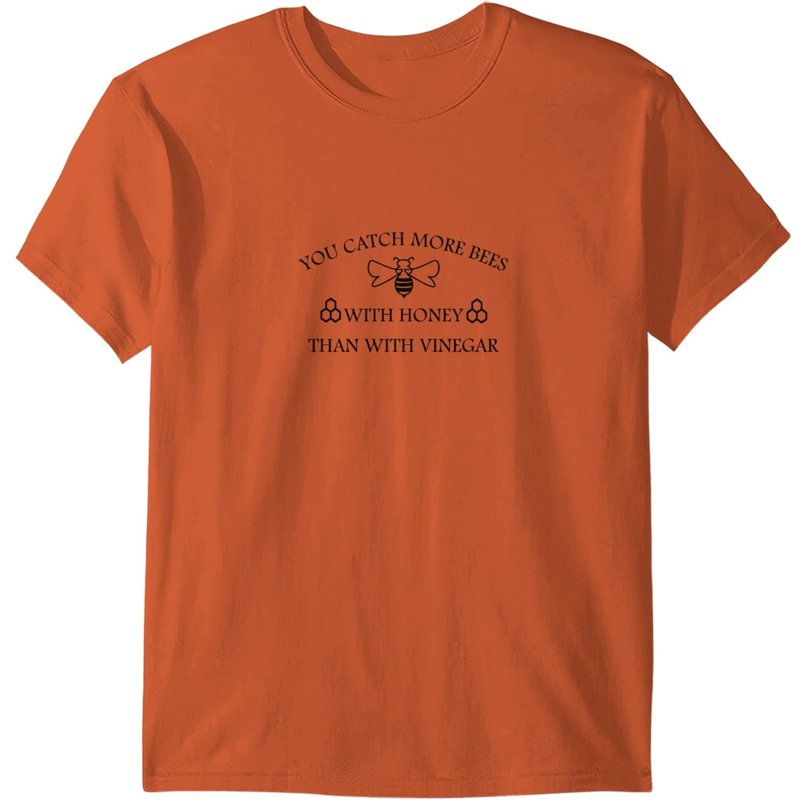 T-shirt Vous Attrapez Plus D'Abeilles Avec Du Miel Qu'Avec Du Vinaigre — T-shirts pour hommes