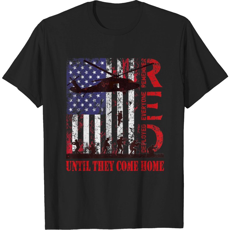T-shirt Red Friday Remember Everyone Deployed Drapeau US pour hommes — T-shirts pour hommes