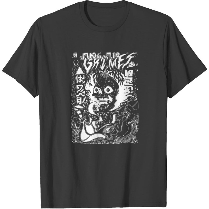 T-Shirt Grimes pour hommes en noir — T-shirts pour hommes