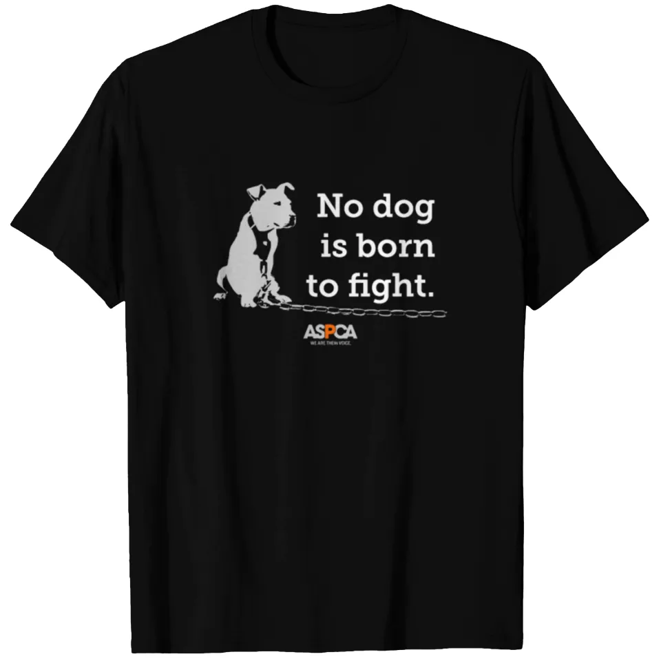 T-shirt à manches longues Aspca No Dog Is Born To Fight pour hommes