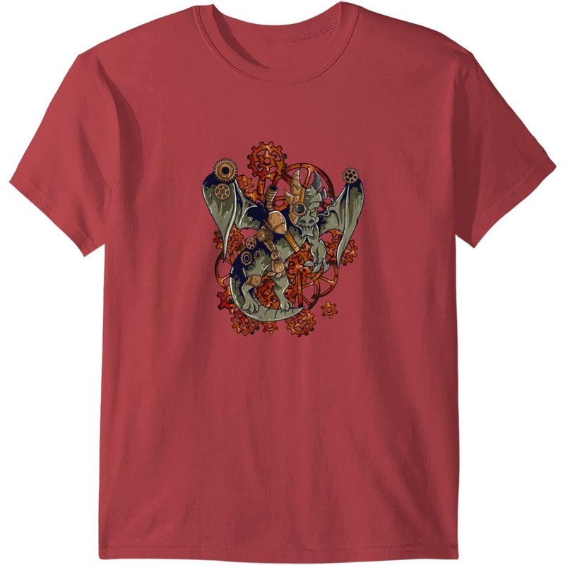 Steampunk Dragon T-Shirt for Men — Mens T Shirts
