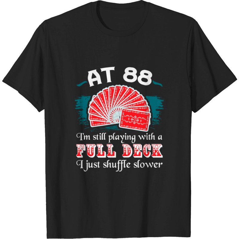 T-shirt d'anniversaire 88 ans Full Deck pour hommes