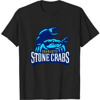 T-shirt Charlotte Stone Crabs pour hommes en noir