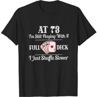 T-shirt Cadeau d'Anniversaire 73 ans pour Hommes - Thème Cartes