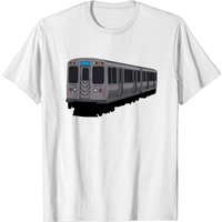 T-shirt Blue Line Chicago L Train pour hommes — T-shirts pour hommes