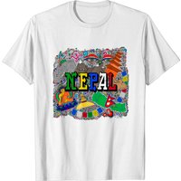 T-shirt Nepal pour hommes en noir — T-shirts pour hommes
