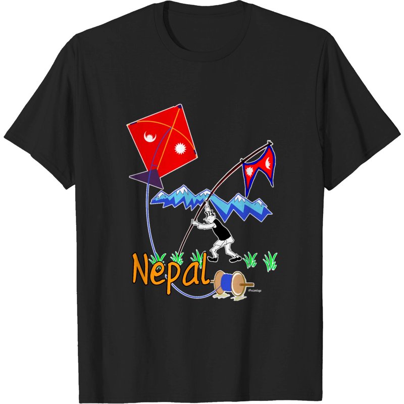 T-shirt Dashain pour hommes en noir — T-shirts pour hommes