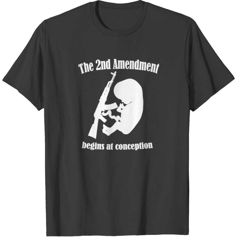 T-shirt 2ème Amendement pour hommes en noir — T-shirts pour hommes