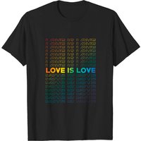 T-shirt Love Is Love pour hommes en noir