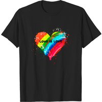 T-shirt Love Is Love pour hommes en noir