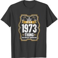 T-shirt Its A 1973 Thing pour hommes en noir — T-shirts pour hommes