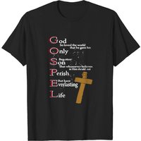T-shirt Gospel Shirt pour hommes en noir — T-shirts pour hommes