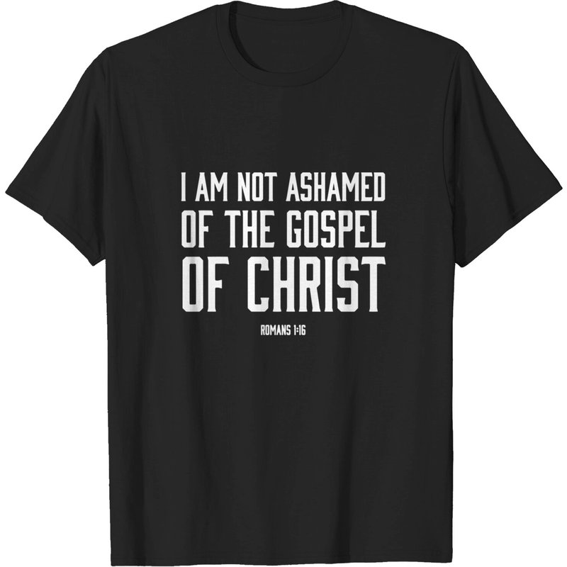 T-shirt Not Ashamed Of The Gospel Of Christ pour hommes — T-shirts pour hommes