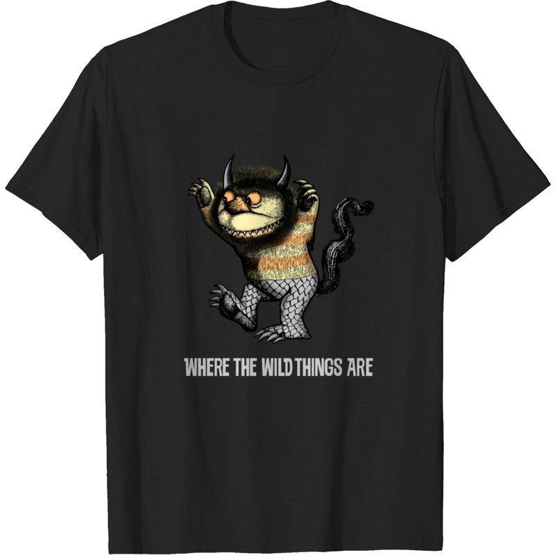 T-shirt pour hommes Where The Wild Things Are en noir