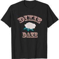 T-shirt Dixie Daze Flower pour hommes en noir