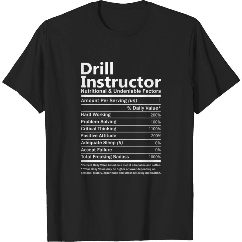 Drill Instructor T-Shirt - Nutritional and Undenia for Men