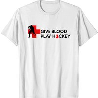 T-shirt Donnez du Sang, Jouez au Hockey pour Hommes — T-shirts pour hommes