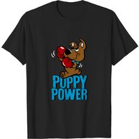 T-shirt Puppy Power pour hommes en noir