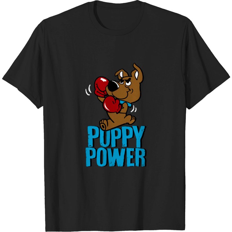 T-shirt Puppy Power pour hommes en noir — T-shirts pour hommes