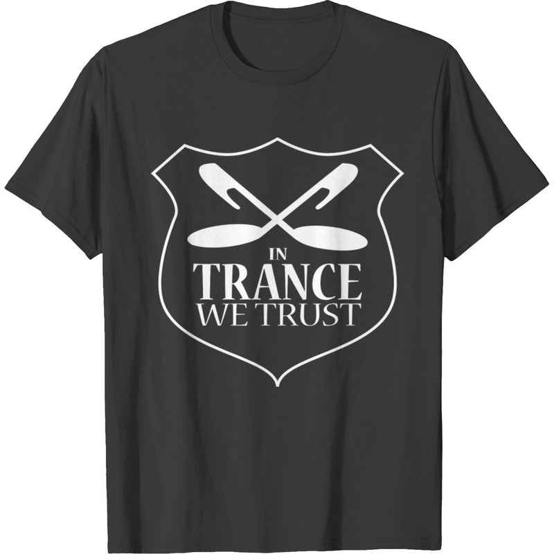 In Trance We Trust - T-shirt bleu clair pour hommes — T-shirts pour hommes
