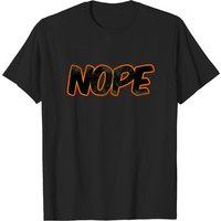 T-shirt Noir Nope No Never pour Hommes — T-shirts pour hommes