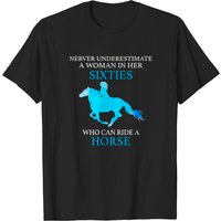 Never Underestimate A Woman In Her Sixties T-Shirt for Men — Mens T Shirts
