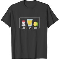 Lick Salt - Sip Tequila - Suck Lime - T-shirt Cadeau Tequila pour Hommes