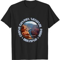 T-shirt Grand Canyon NP pour hommes en noir — T-shirts pour hommes