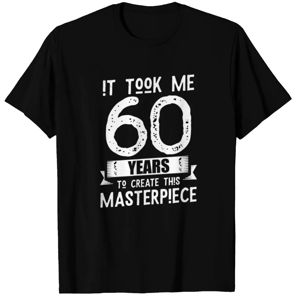 T-shirt Cadeau d'Anniversaire 60 ans pour Hommes - Noir
