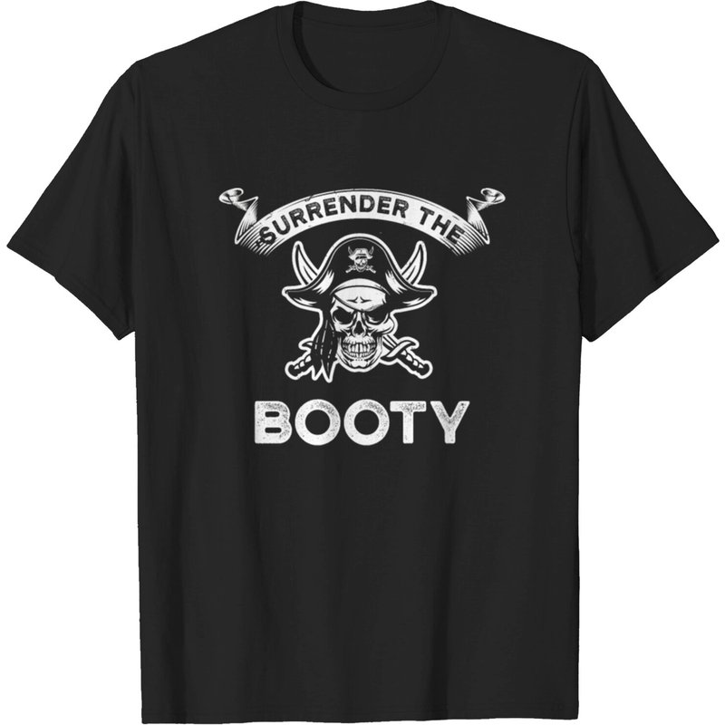T-shirt Pirate Surrender The Booty pour hommes — T-shirts pour hommes