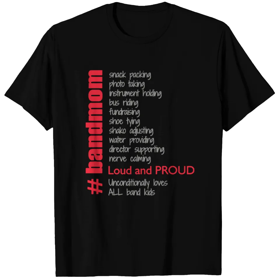 Band Mom Marching Band T-Shirt for Men — Mens T Shirts