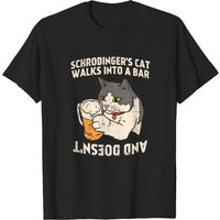 T-shirt pour hommes Schrodinger's Cat Walks Into A Bar - Physique — T-shirts pour hommes